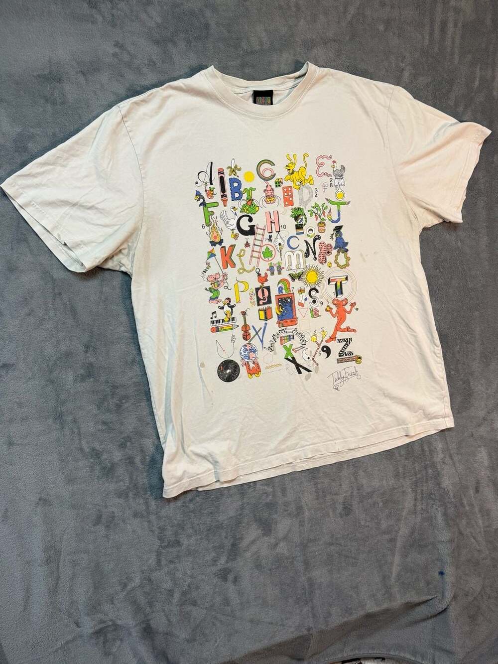 Teddy Fresh x Brian Blomerth Alphabet Graphic T-Shirt 2XL